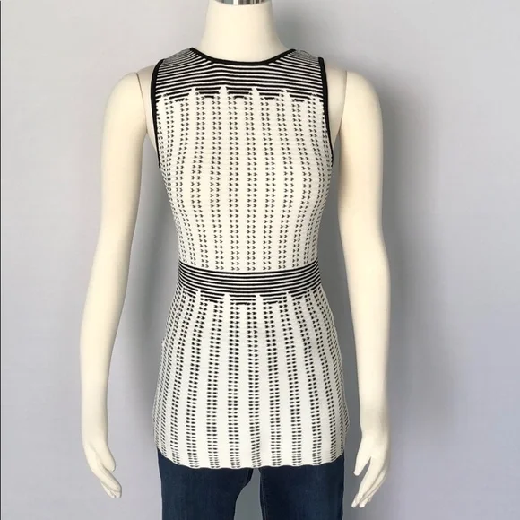 NWT WHBM Sleeveless Graphic Dot Sweater  XS - Picture 4 of 15